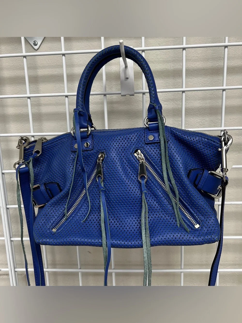 Rebecca Minkoff Blue Micro Moto Satchel